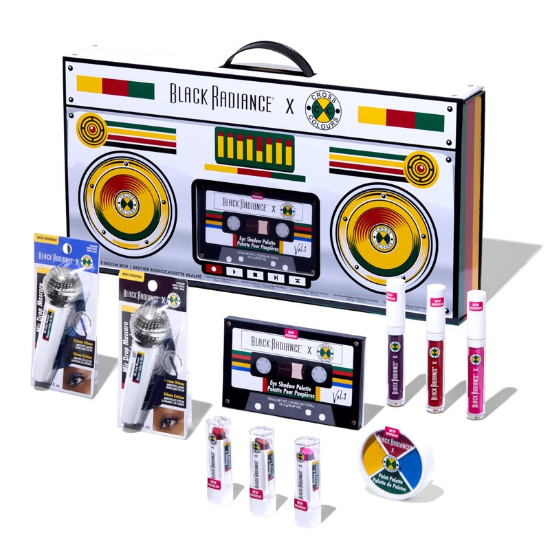 Black Radiance Cross Colours 10Piece Makeup Set Bold 90sInspired Collection with Vivid Eyeshadows Lip Colors  Face Essentials Buildable Coverage Perfect for Gifting or Collecting